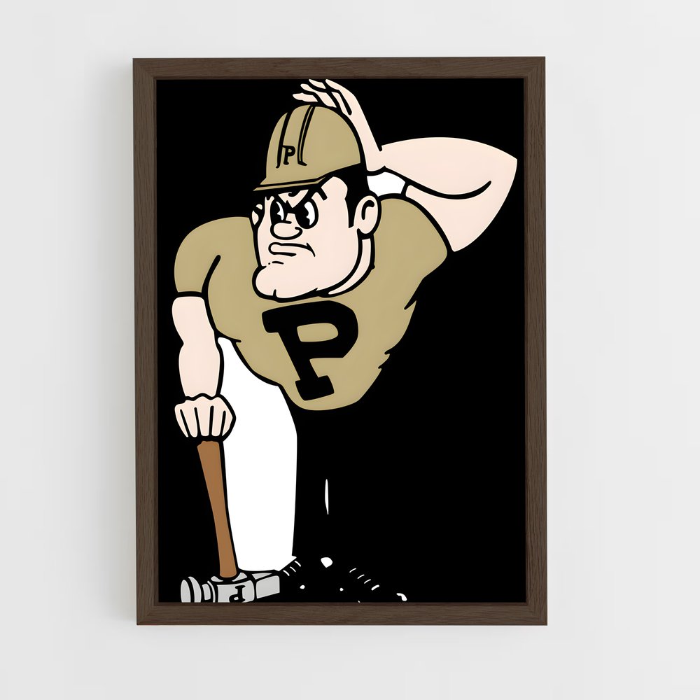 Poster Batteur Cartoon – affiche Basketball (vue 5)